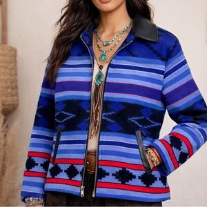 Vintage Pendleton Southwest Print Wool Coat